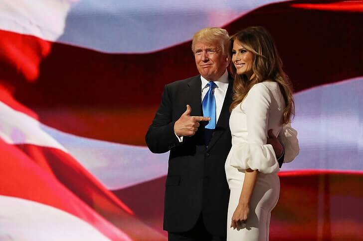 how old was melania when she met donald trump